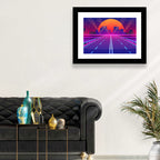Dusk Highway Cityscape Wall Art