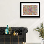 Beaded Kaleidoscope Mandala Wall Art