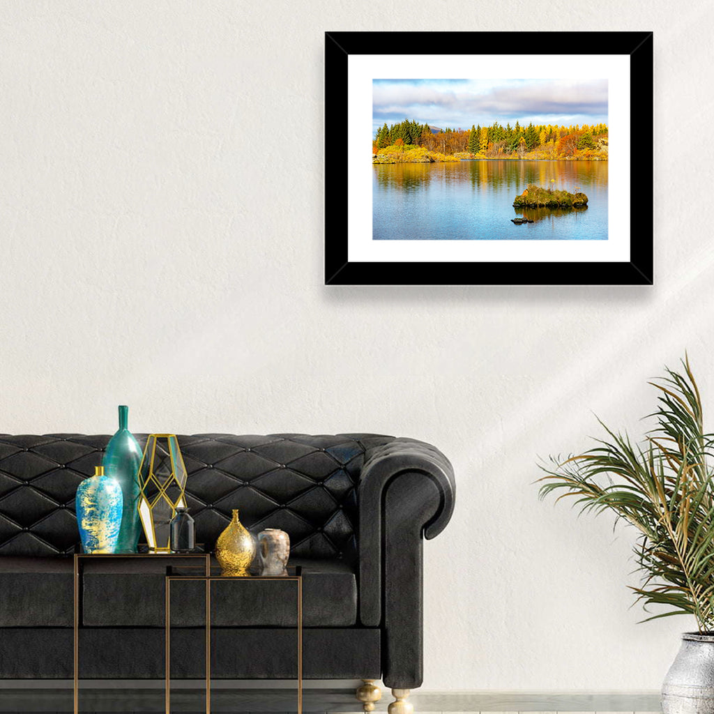 Autumn at Lake Myvatn Wall Art