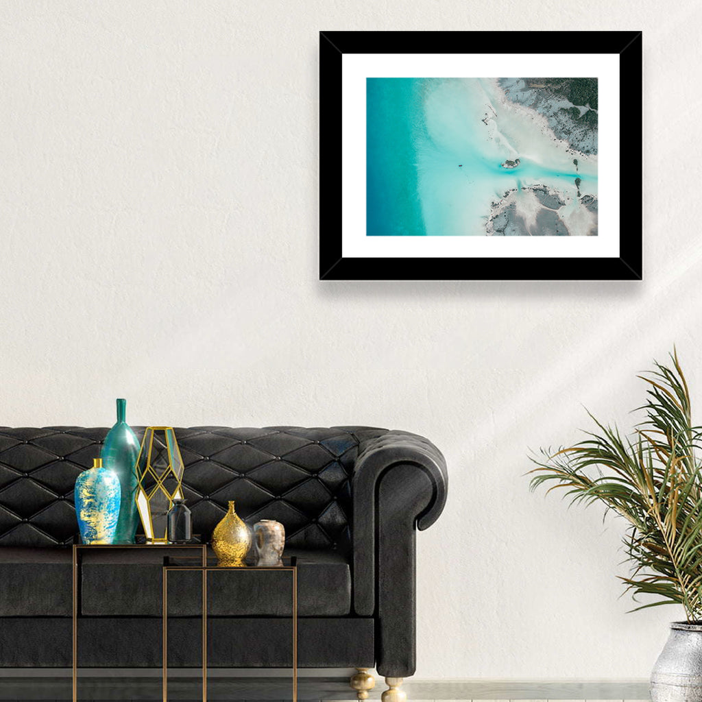Bacalar Lagoon Aerial Wall Art