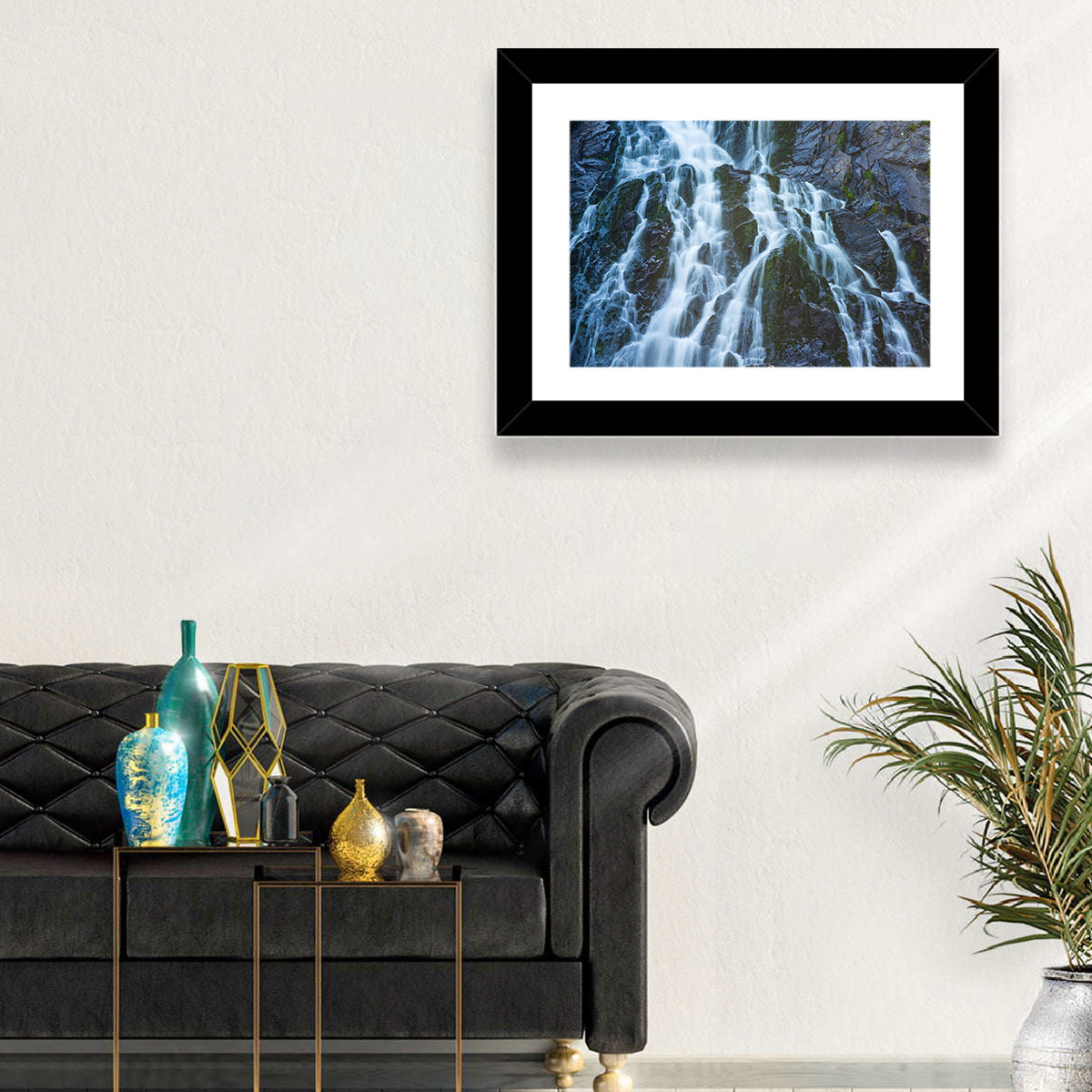 Balea Cascada Waterfall Wall Art in a room, landscape