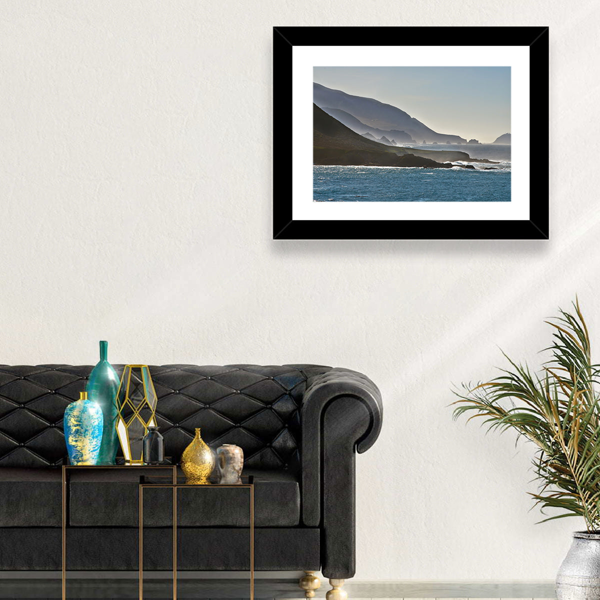 Misty Big Sur Coastline Wall Art