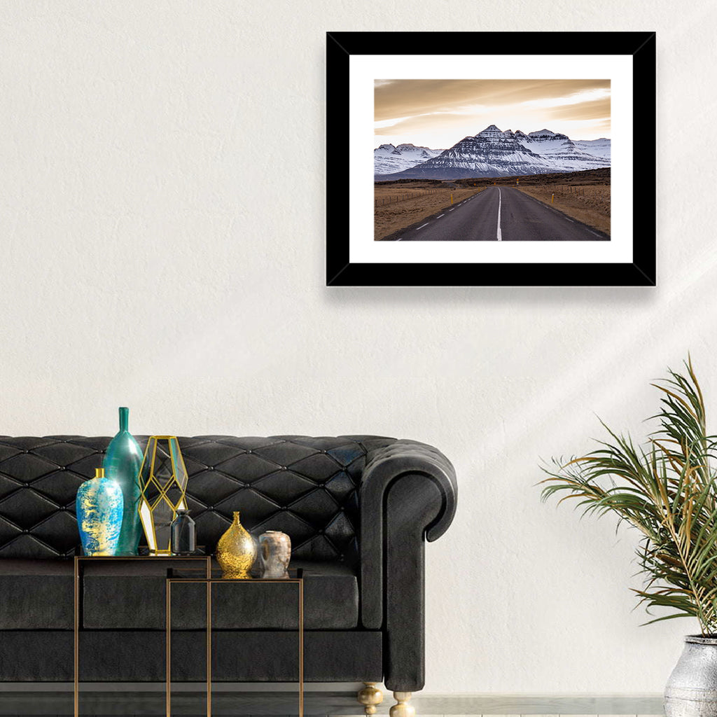 East Fjords Road at Dusk Wall Art