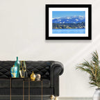 Lake Washington Snow-capped Peaks Wall Art