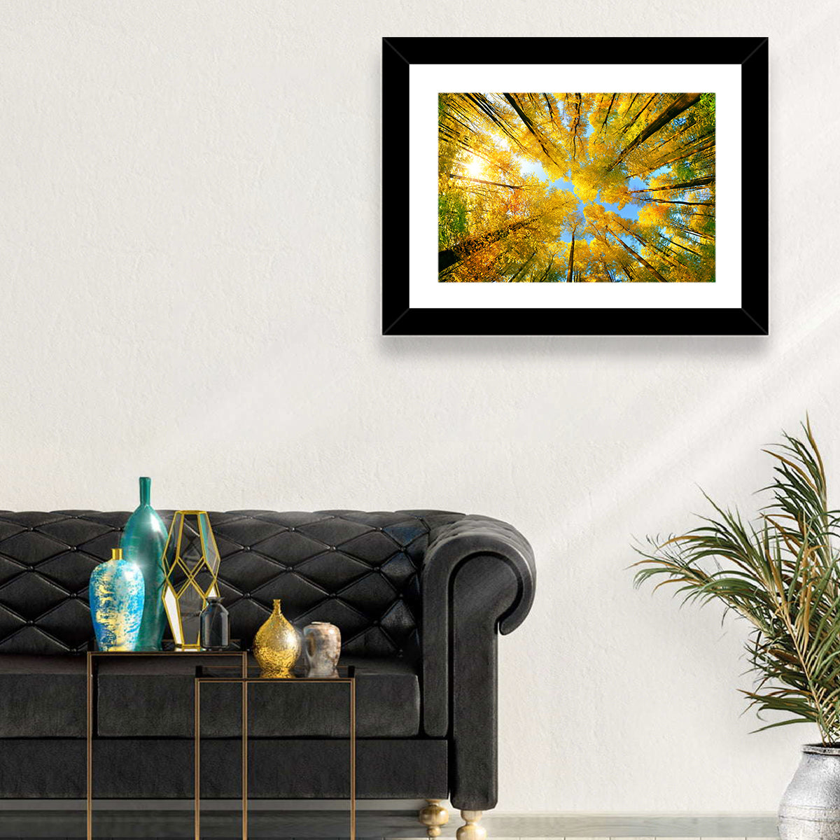 Golden Autumn Canopy Wall Art