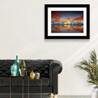 Hangzhou Golden Sphere Skyline at Dusk Wall Art
