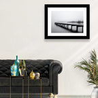 Misty Lake Jetty Wall Art