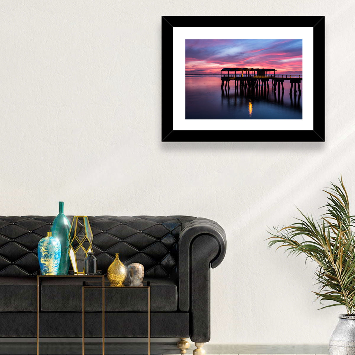 Jekyll Island Dusk Pier Wall Art