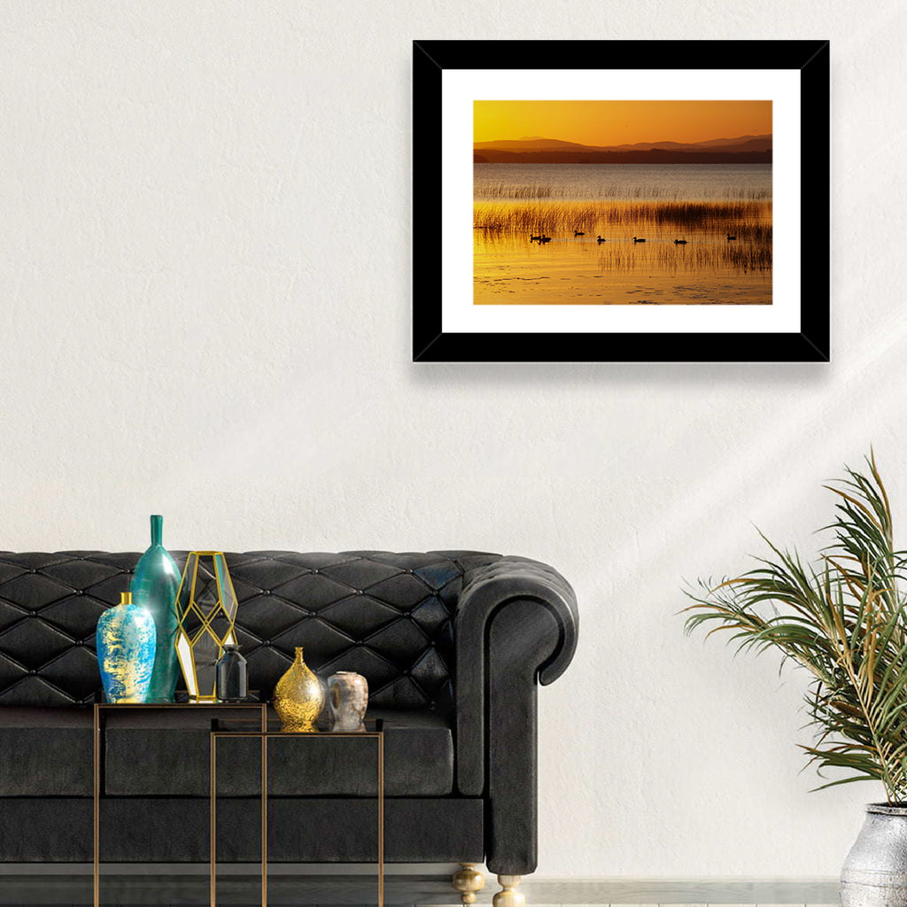 Lake Champlain Golden Sunrise Wall Art