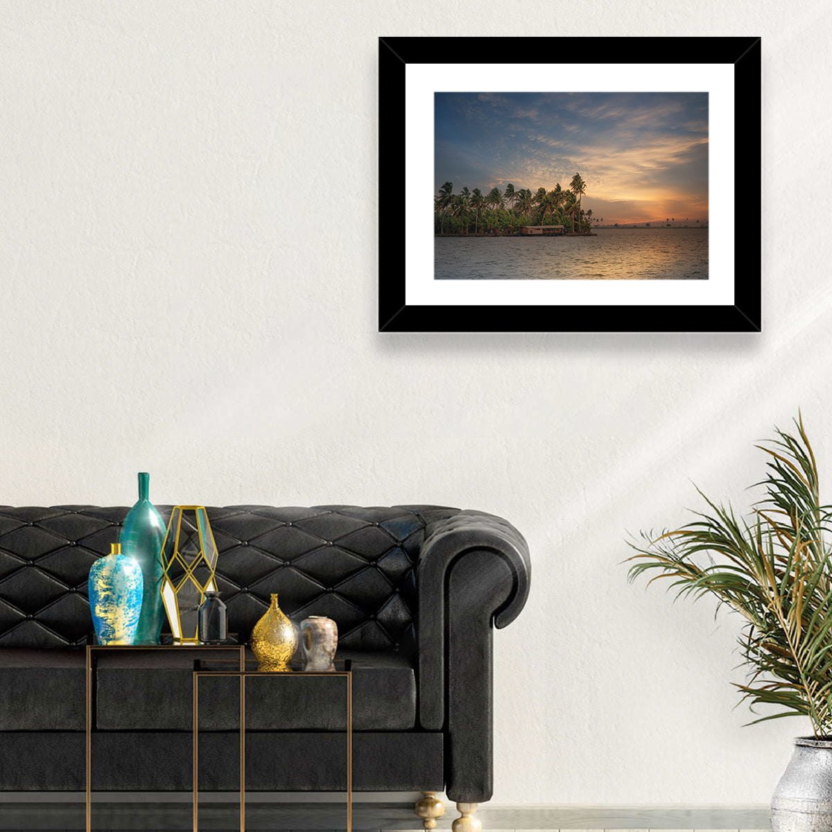 Vembanad Lake Sunset Wall Art