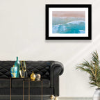 Turquoise Shoreline Aerial View Wall Art