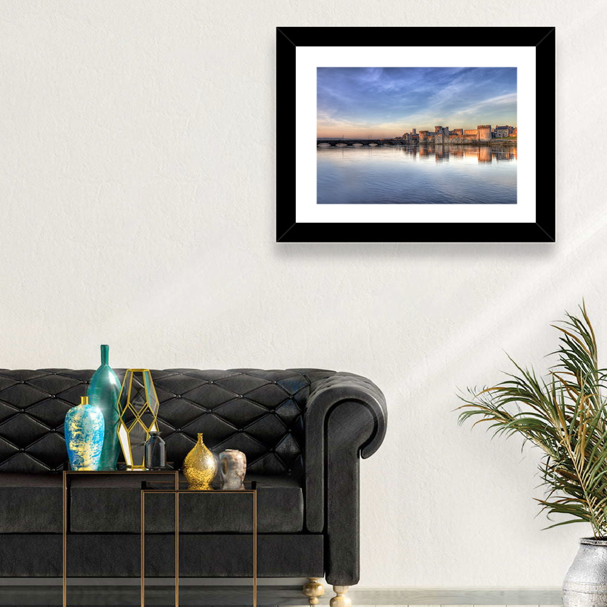 King John's Castle at Sunset Wall Art in a room, landscape