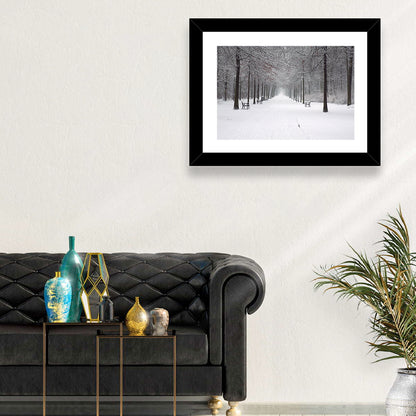 Park Lane in Snow Wall Art