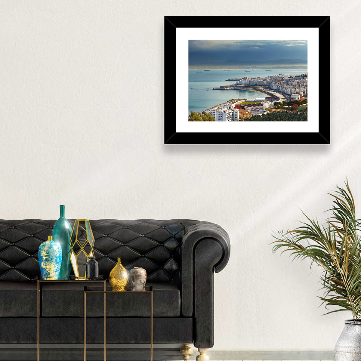 Bab El Oued Bay, Algiers Wall Art in a room, landscape