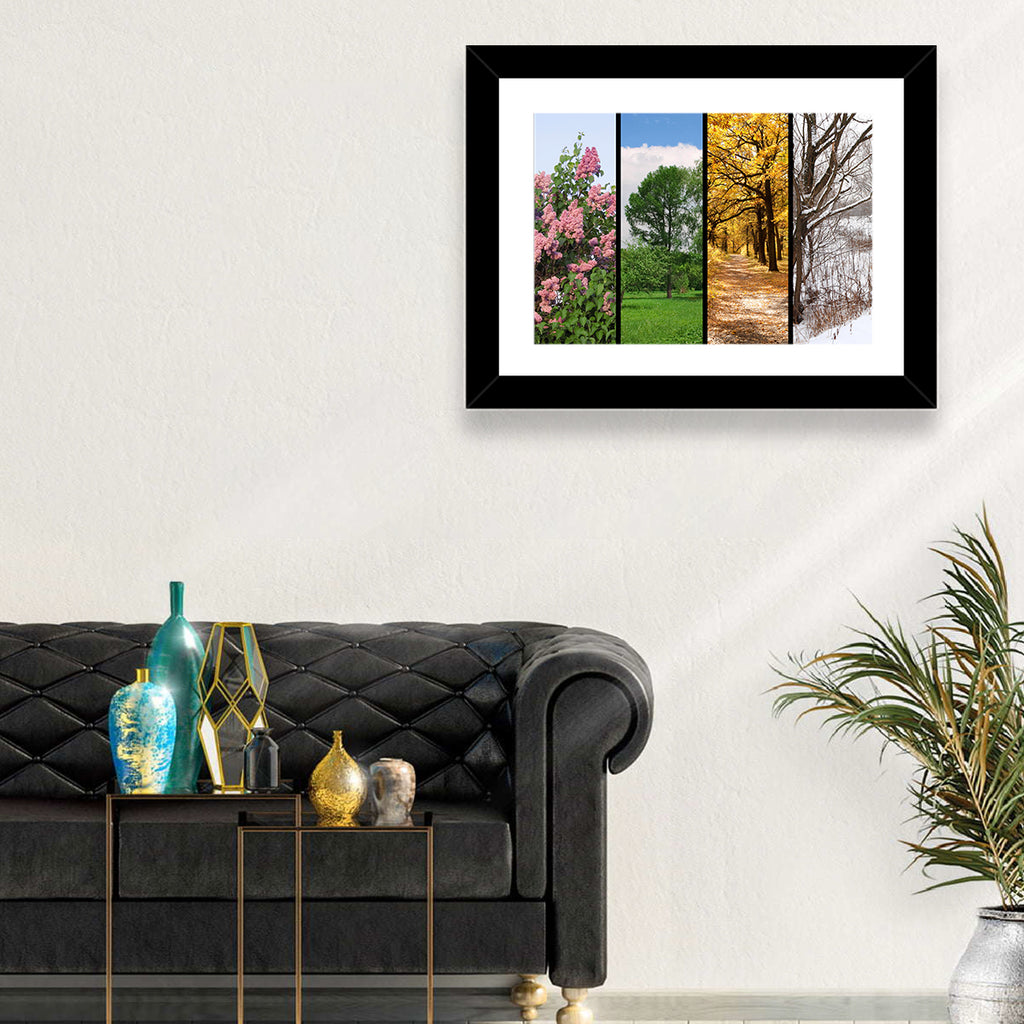 Four Seasons Tree Collage Wall Art