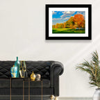 Autumn Trees and Lakeside Lawn Wall Art