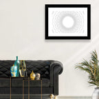 White Bubble Sphere Tunnel Wall Art