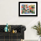 Melting Green Impasto Abstract Wall Art