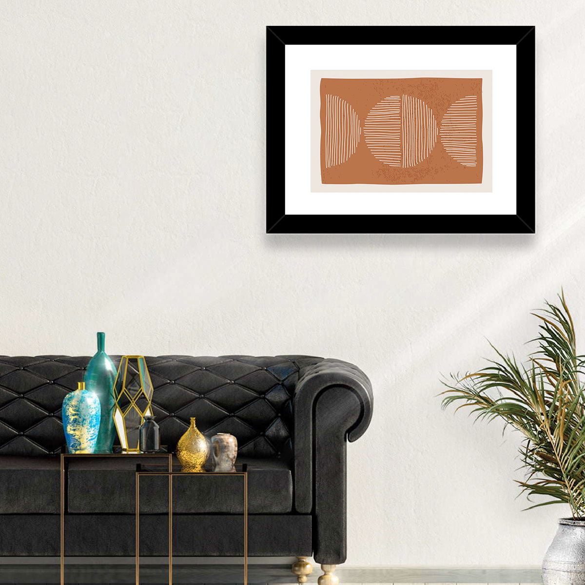 Terracotta Timelapse Circles Wall Art