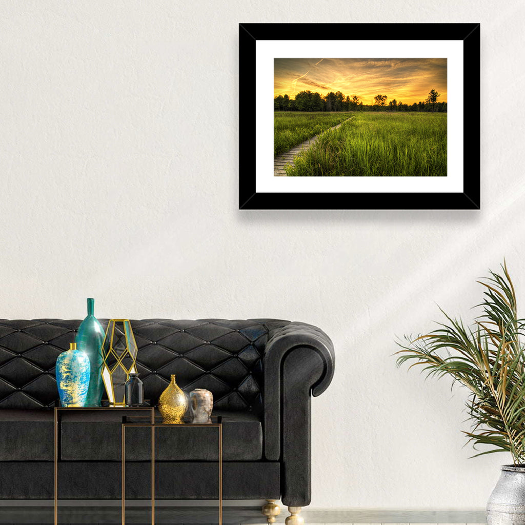 Irwin Prairie Boardwalk Sunset Wall Art