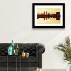 Indianapolis Golden Hour Skyline Wall Art