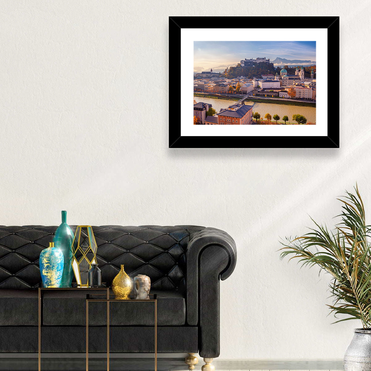 Salzburg Skyline at Golden Hour Wall Art