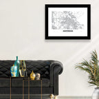 Amsterdam City Map Wall Art