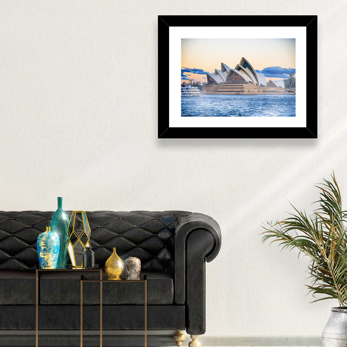Sydney Opera House at Dusk Wall Art in a room, landscape