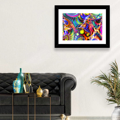 Digital Colored Abstract Wall Art