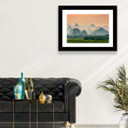 Misty Karst Mountains Wall Art