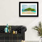 Koh Nang Yuan Sandbar Island Beach Wall Art