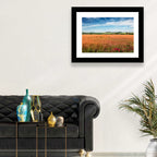Golden Wheat Field with Poppies Wall Art