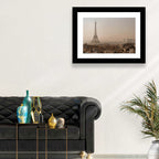 Eiffel Tower Over Paris Rooftops Wall Art