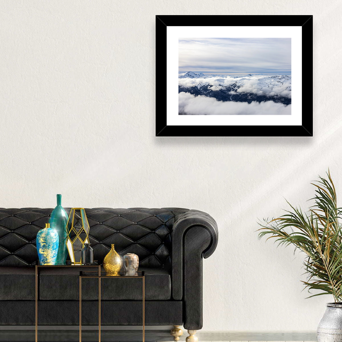 Snow-capped Whistler Peaks Wall Art