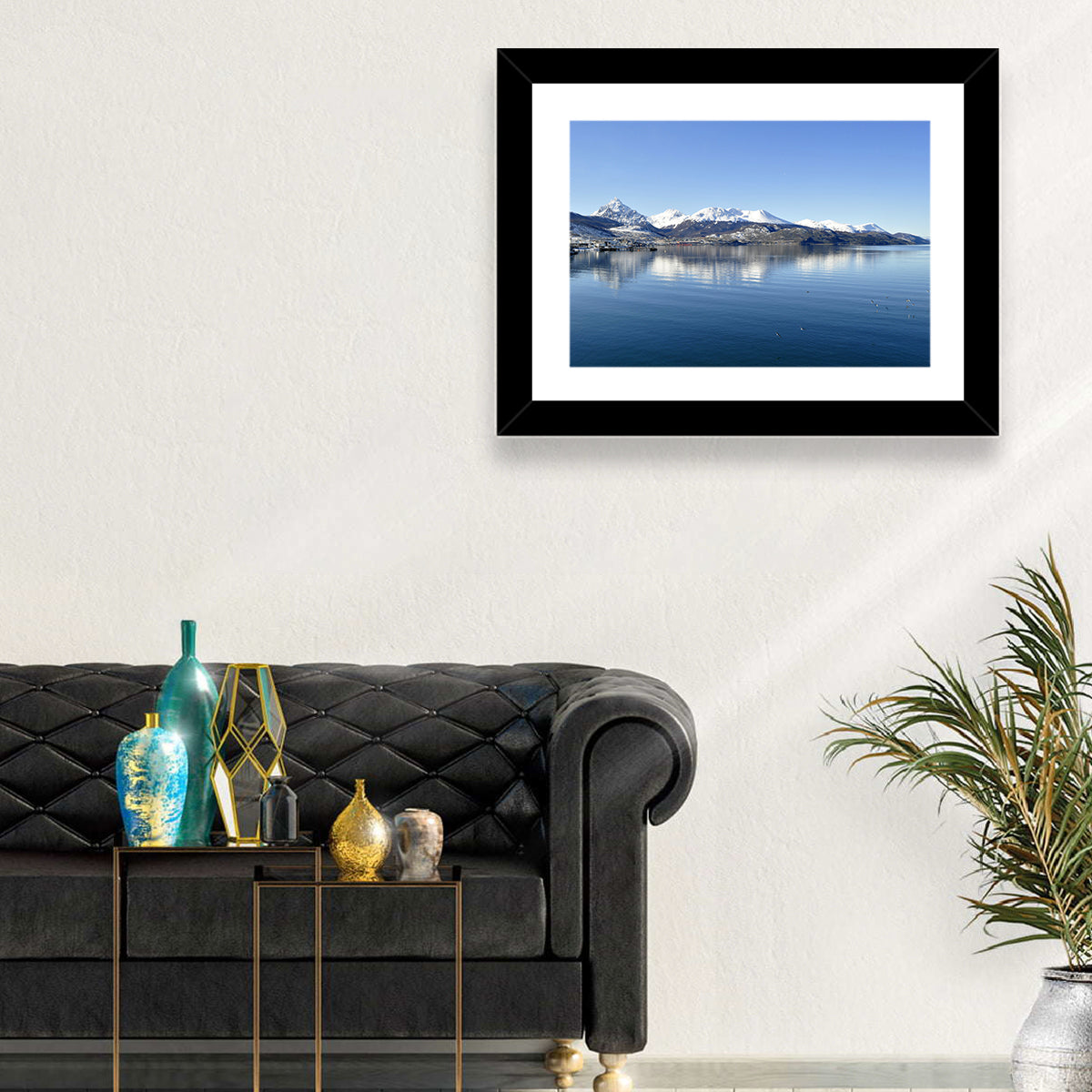 Beagle Channel Mountains, Ushuaia Wall Art in a room, landscape