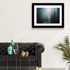 Foggy Forest Pathway Wall Art