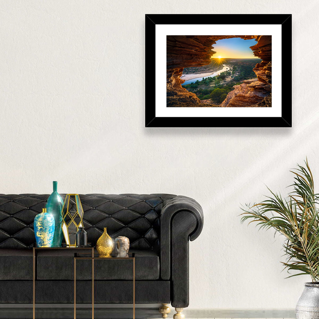 Nature's Window Sunrise, Kalbarri Wall Art