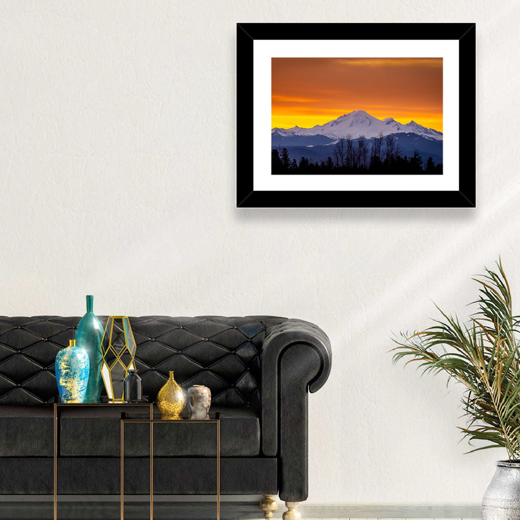 Sunrise Over Mount Baker Wall Art