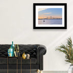 Newport Bridge at Sunset Wall Art