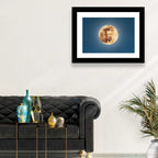 Bitcoin Circuit Moon Wall Art