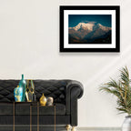 Annapurna South Summit with Wispy Clouds Wall Art