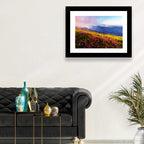 Alpine Rhododendron Meadow at Golden Hour Wall Art