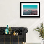 Sunlit Canyon Rim at Dusk Wall Art