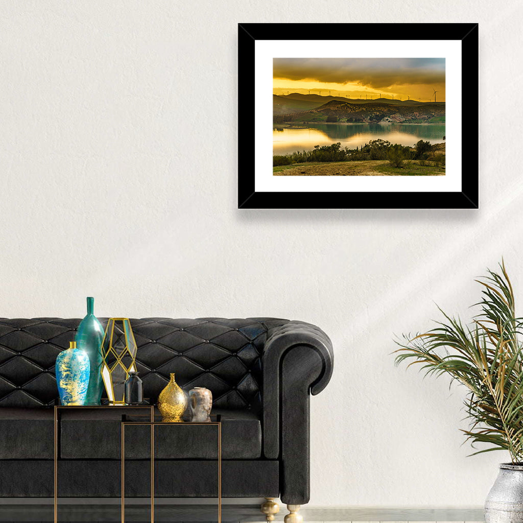 Andalucia Wind Farm at Golden Hour Wall Art
