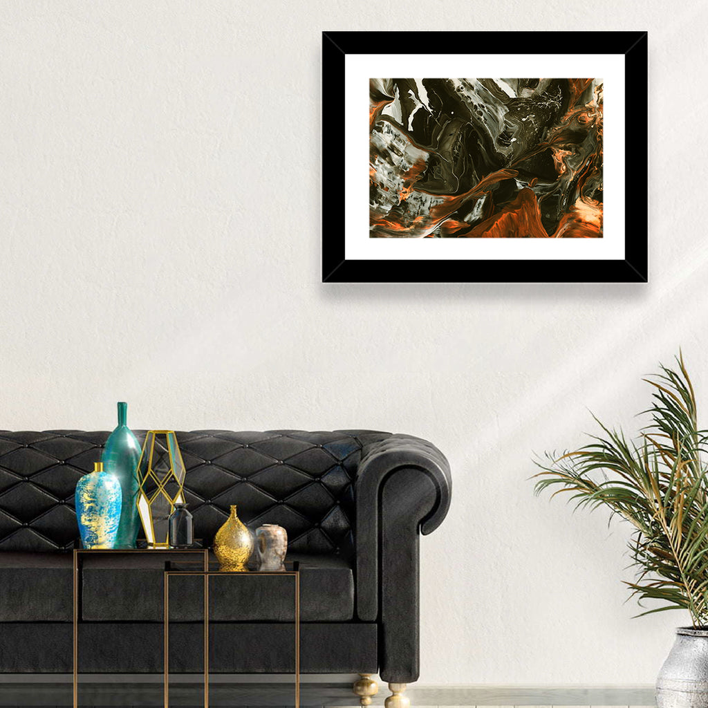 Volcanic Marble Swirl Wall Art