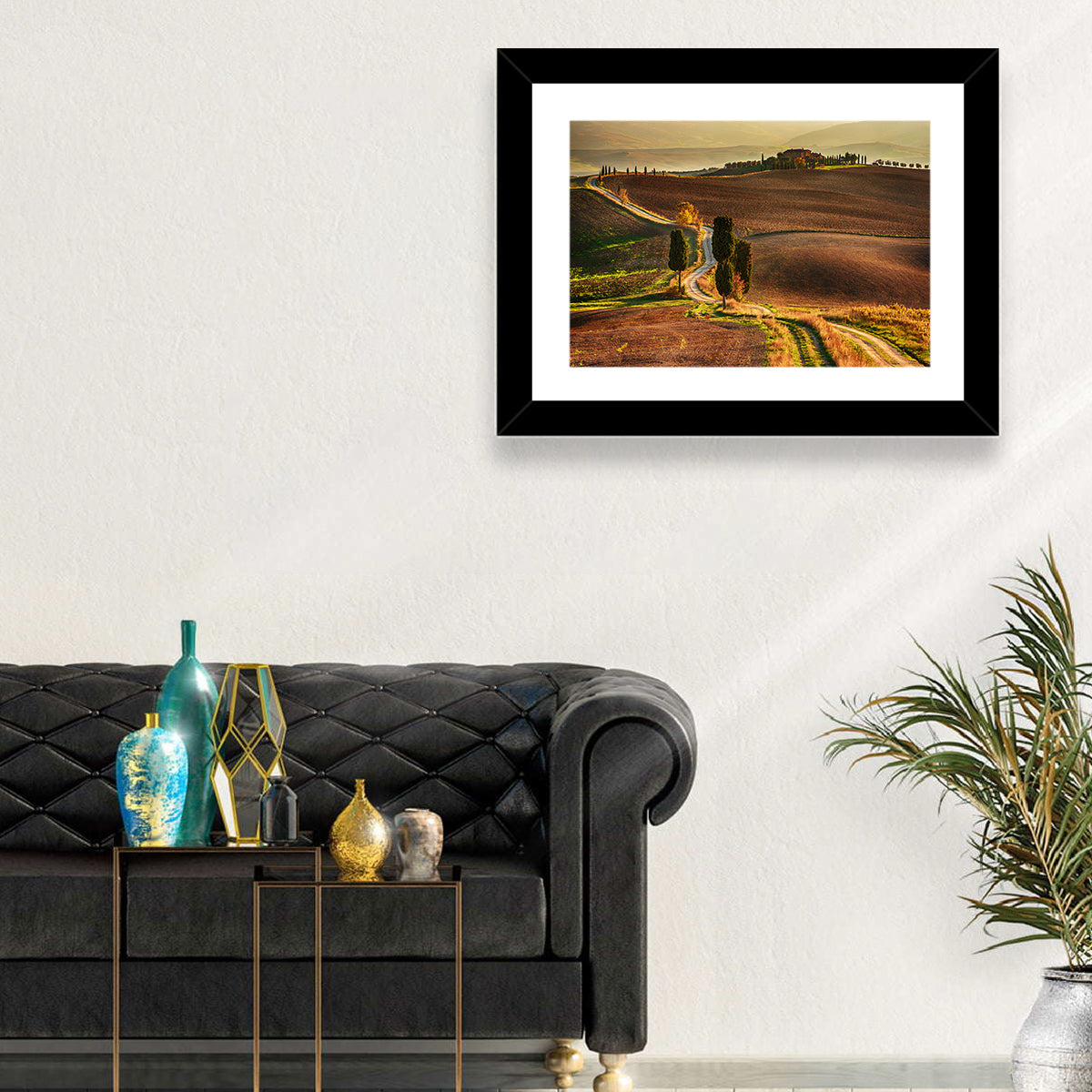 Val D’orcia Winding Golden Road Wall Art