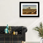 Rustic Provence Lavender Rows at Golden Hour Wall Art