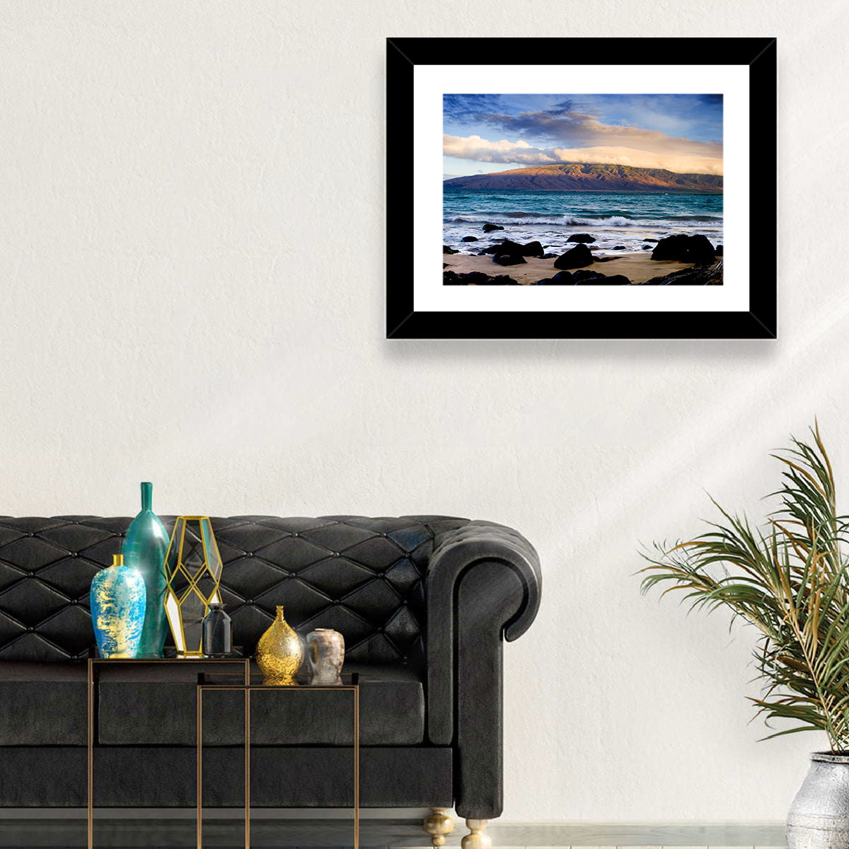 Kihei Golden Coastline Wall Art