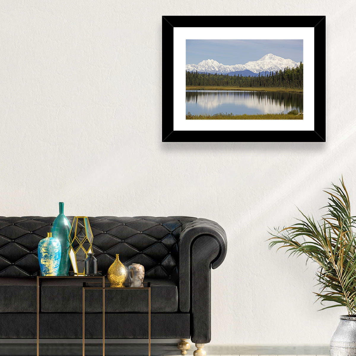 Denali Reflection Wall Art in a room, landscape