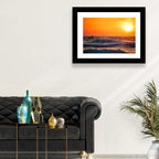 Sunset Fisherman Wall Art